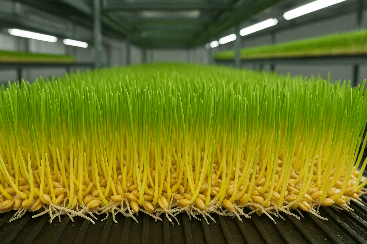 Climate change, including extreme droughts and heatwaves, is driving interest in hydroponic fodder as an alternative livestock feed.