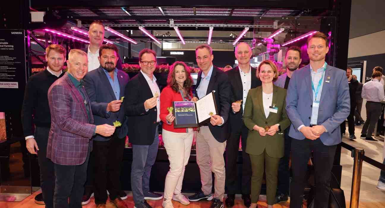 infinite acres vertical farming partner with Siemens