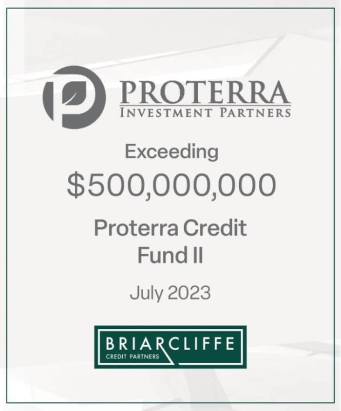 Proterra Investment Partners surpasses expectations with the successful closing of Proterra Credit Fund 2 LP.
