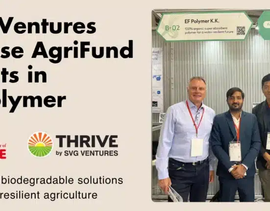 SVG Ventures’ $50 million Sunrise Agri Fund, created with Kagome Co., Ltd., has invested in EF Polymer K.K.