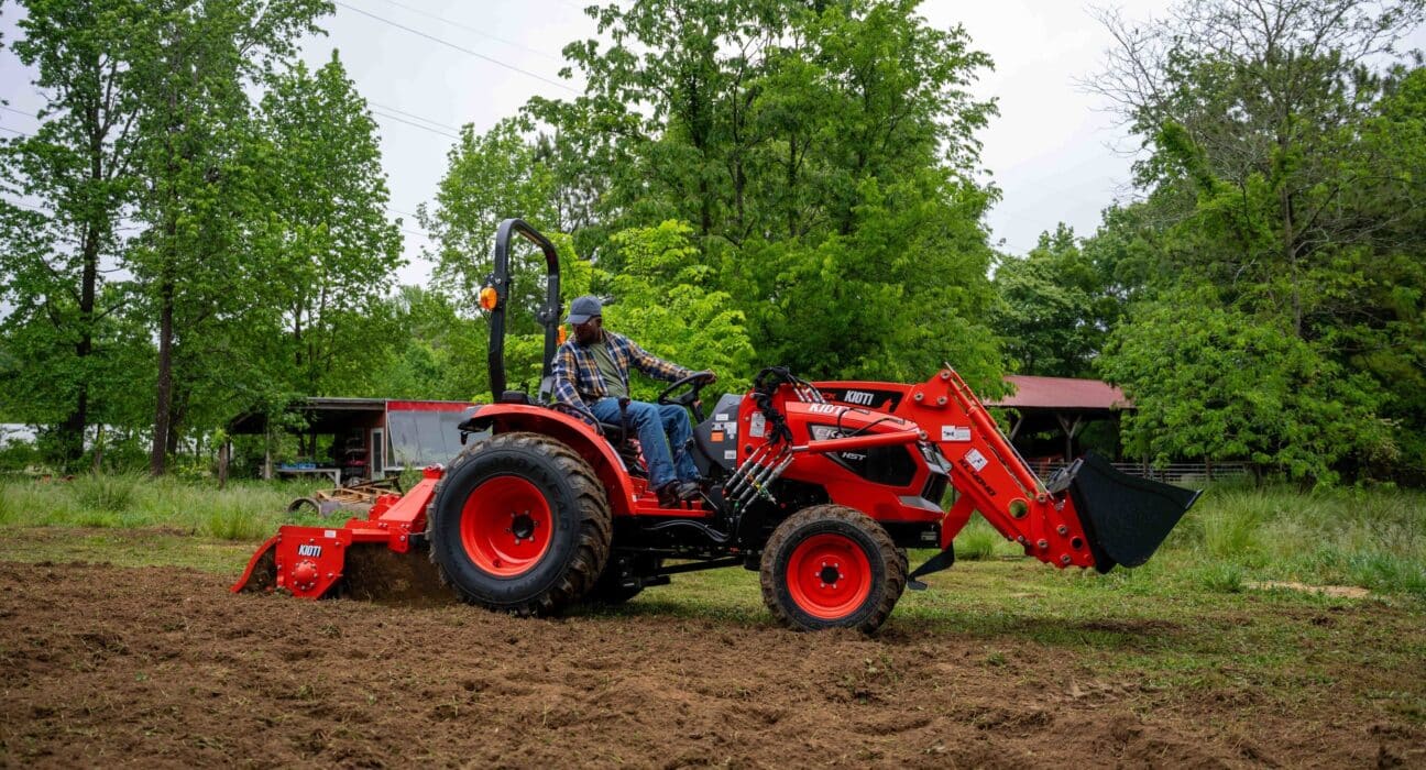 KIOTI Tractor has introduced the CK40 Series compact tractors, a new product line marking the company's 40th anniversary and designed for customers needing larger-tractor capability in a compact footprint.