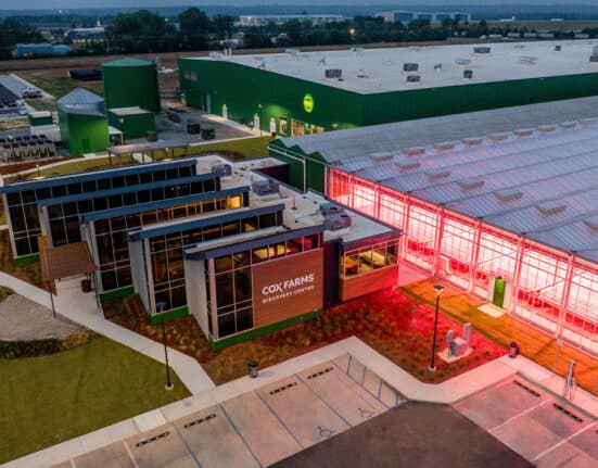 BrightFarms, an indoor farming company under Cox Farms, marked the official opening of its newest greenhouse in Macon, Georgia.