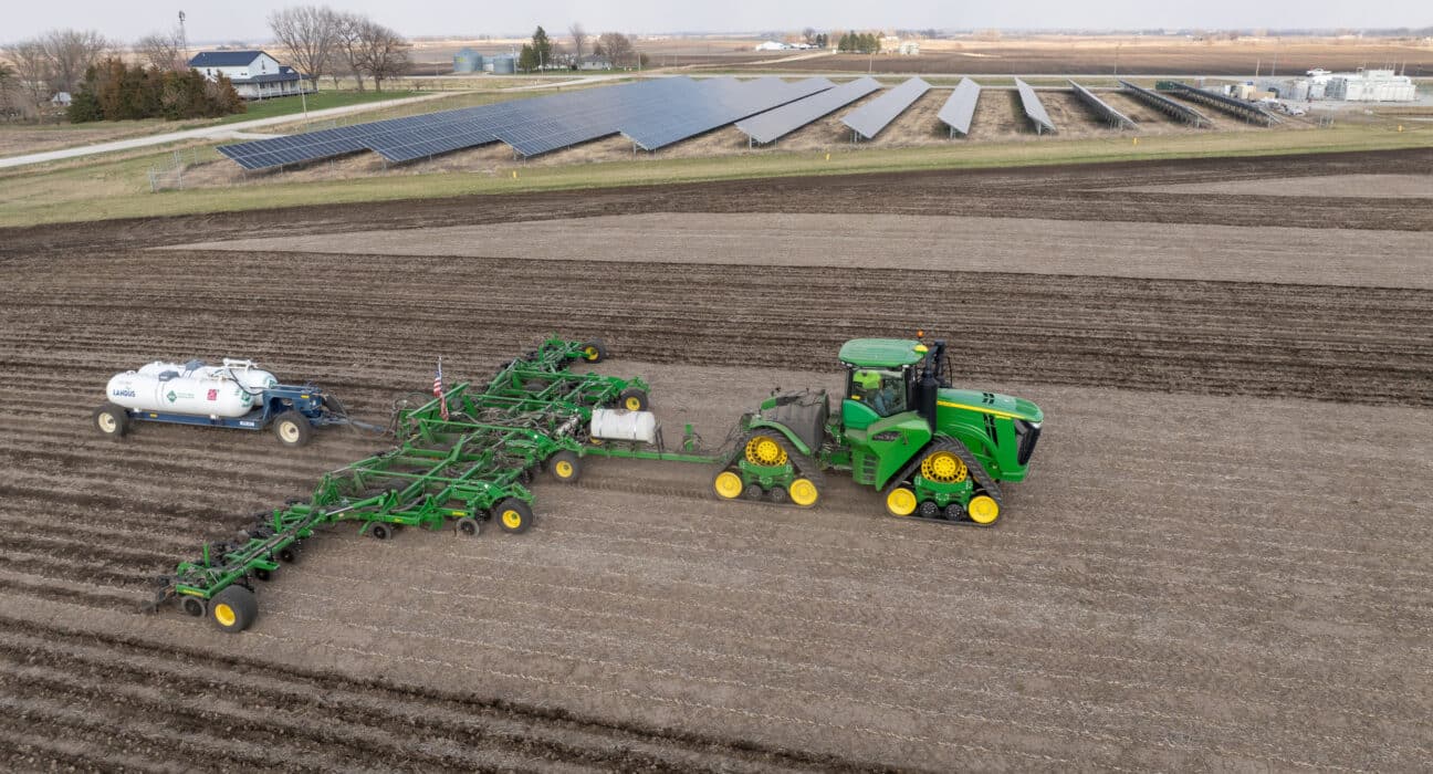 Landus and Talusag have initiated the first field trial in North America using locally produced green ammonia fertilizer, with corn planting underway in Boone, Iowa.