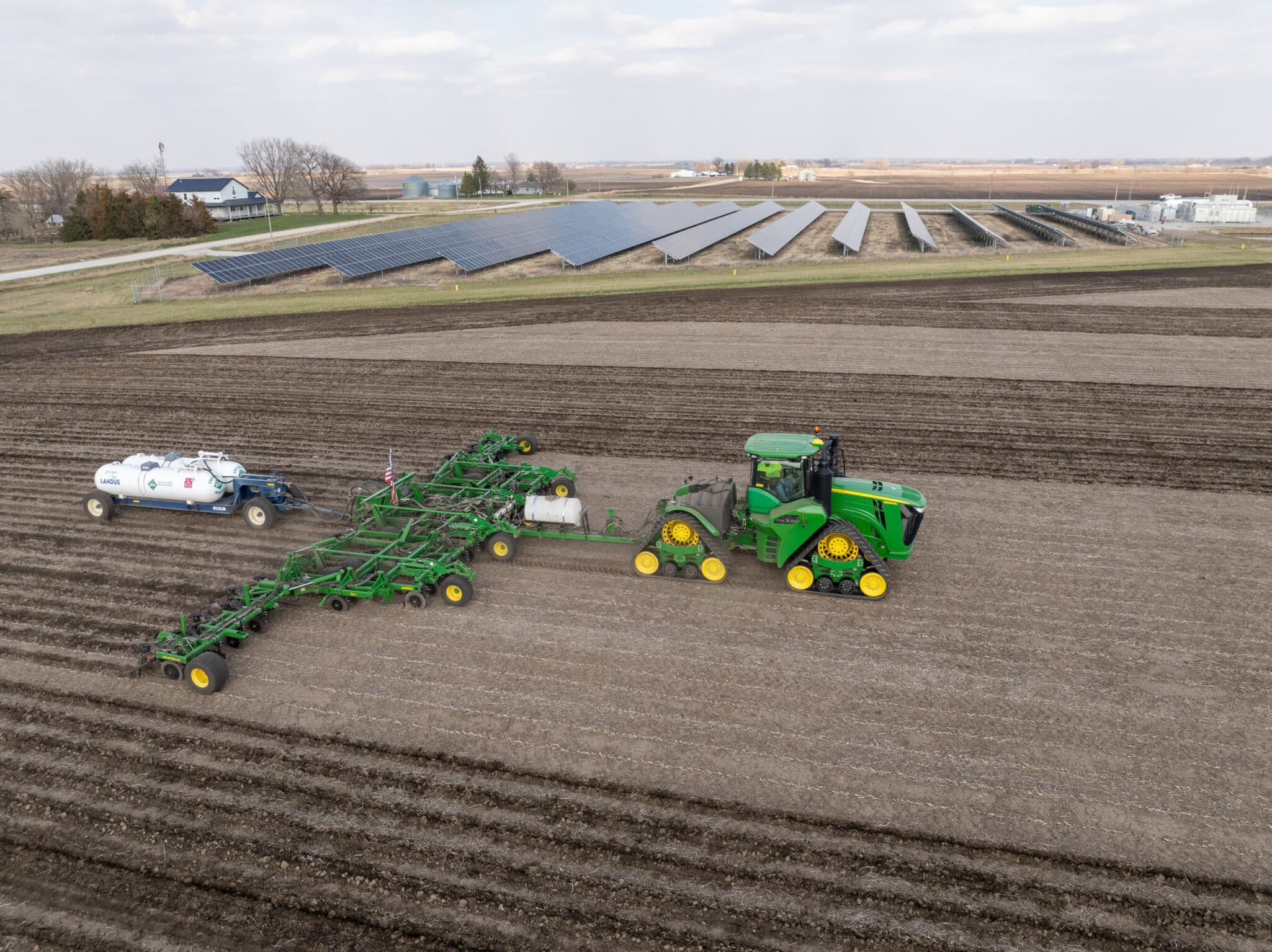 Landus and Talusag have initiated the first field trial in North America using locally produced green ammonia fertilizer, with corn planting underway in Boone, Iowa.