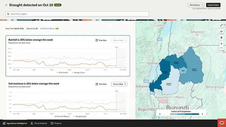 Oracle has introduced Government Data Intelligence for Agriculture, an AI-powered solution designed to provide governments with real-time agricultural insights.