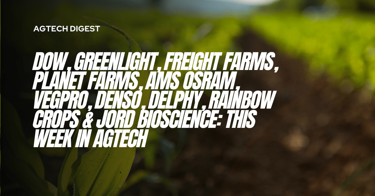 Explore the latest in agtech news reflecting growth & strains, from Dow's divestment strategy to innovative herbicide developments.