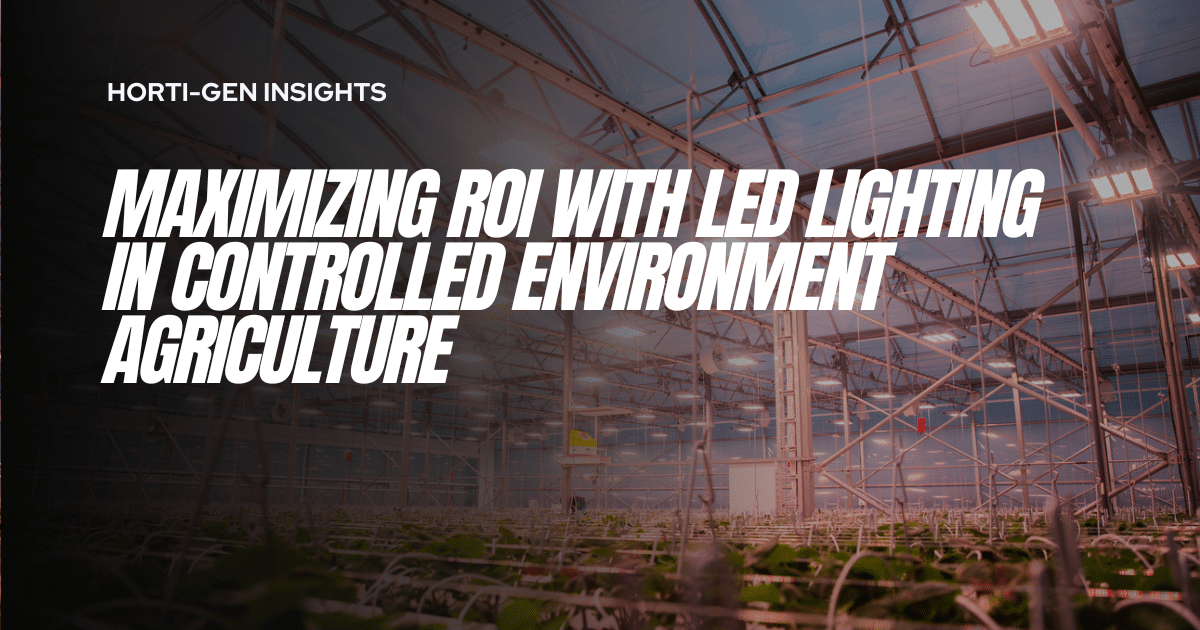 Jordan Goulet discussed the evolving landscape of horticultural lighting and the nuanced factors that influence return on investment (ROI) in controlled environment agriculture.