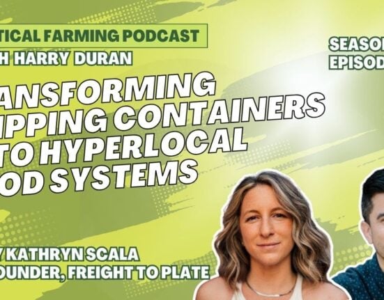 Mary Kathryn Scala, Co-founder of Freight to Plate, leads a modular farming initiative focused on reshaping local food production through vertical container farms.