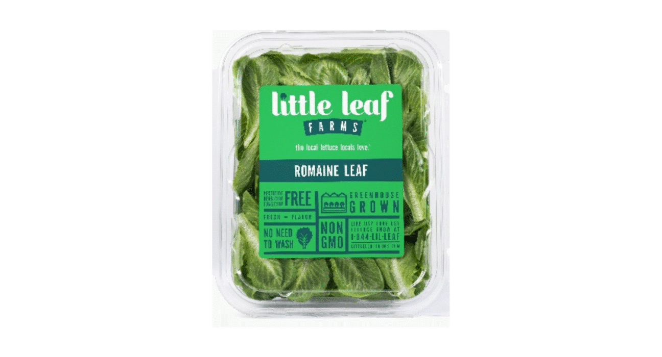 Little Leaf Farms has announced the launch of Romaine Leaf, the latest addition to its line of packaged leafy greens produced through CEA.