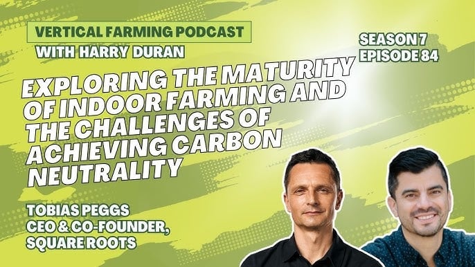 Tobias Peggs outlines Square Roots’ approach to sustainability, including carbon-conscious farm design and eco-friendly materials.