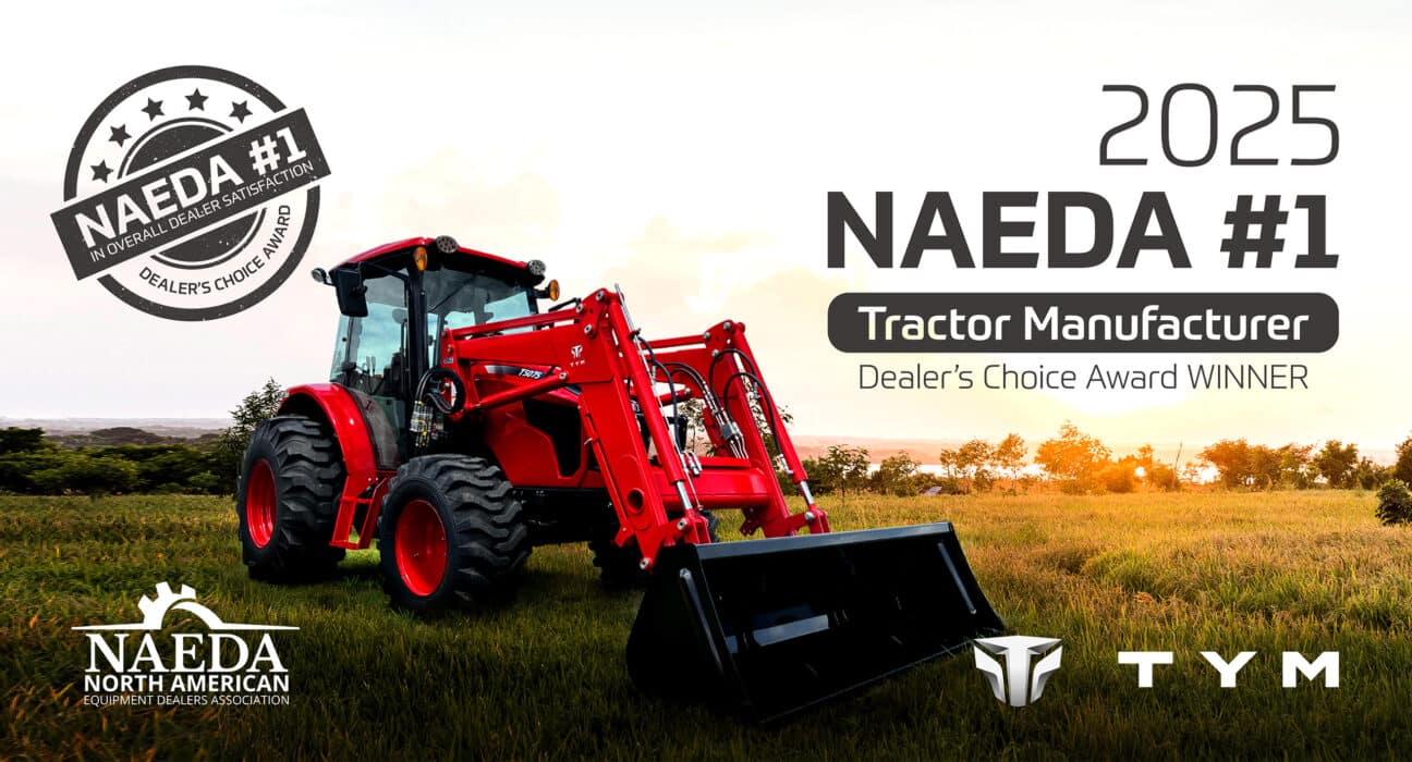 TYM wins 2025 NAEDA Dealer Choice Award, ranking #1 in overall satisfaction and multiple categories, reflecting strong dealer relationships.