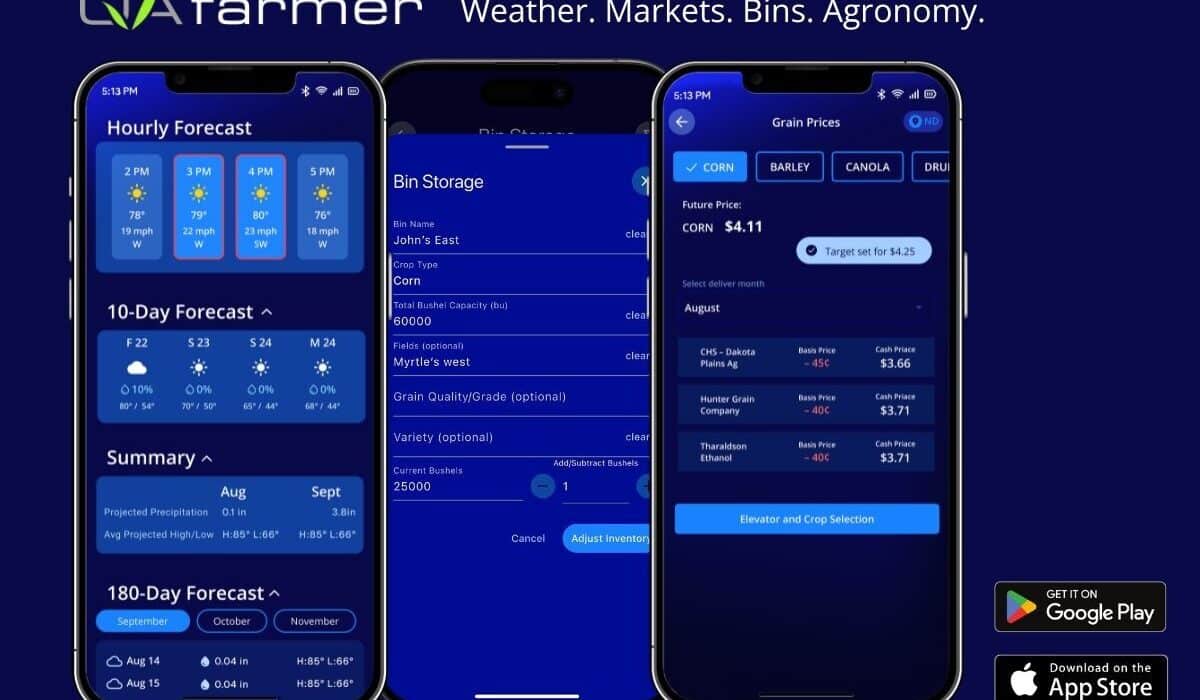 QA Farmer launches at Big Iron 2025, uniting weather, markets, bins & agronomy in one simple mobile app for row crop farmers.