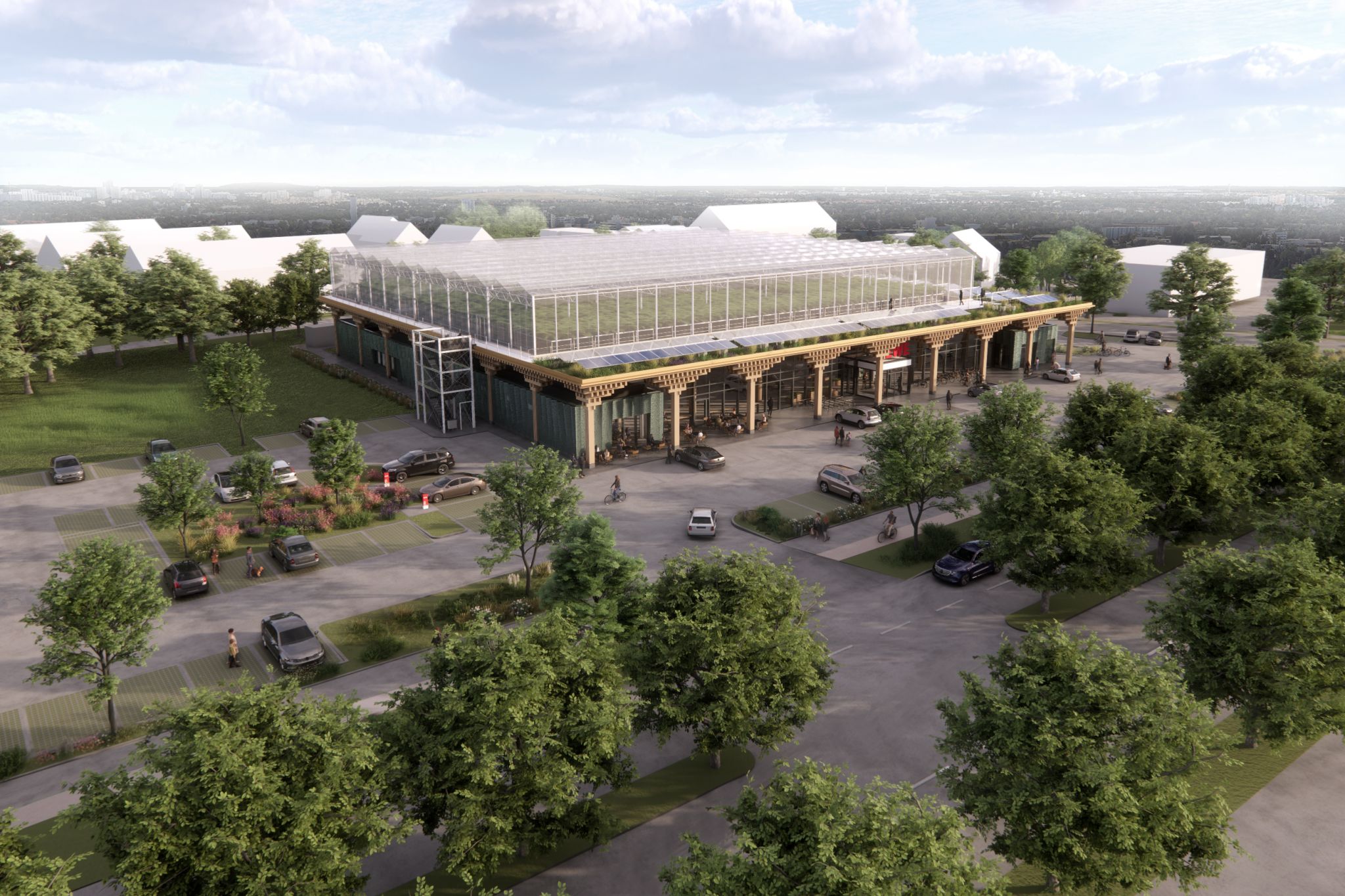 REWE Green Farming In Berlin-Lankwitz, in collaboration with ECF Farmsystems, Celebrates topping-out ceremony with project stakeholders.