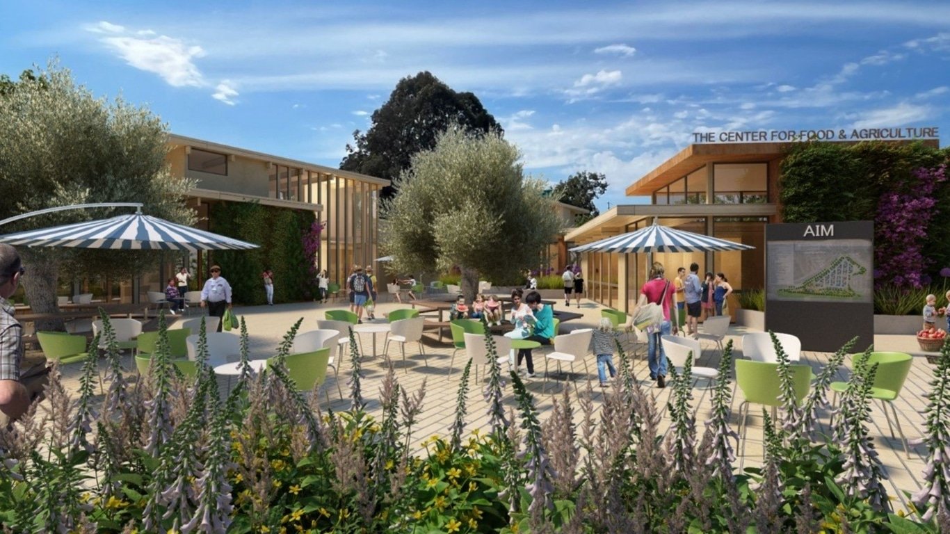 AIM and Marin County secure 40-year lease to build the Center for Food & Agriculture, featuring a new Farmers Market and Food Hub by 2028.