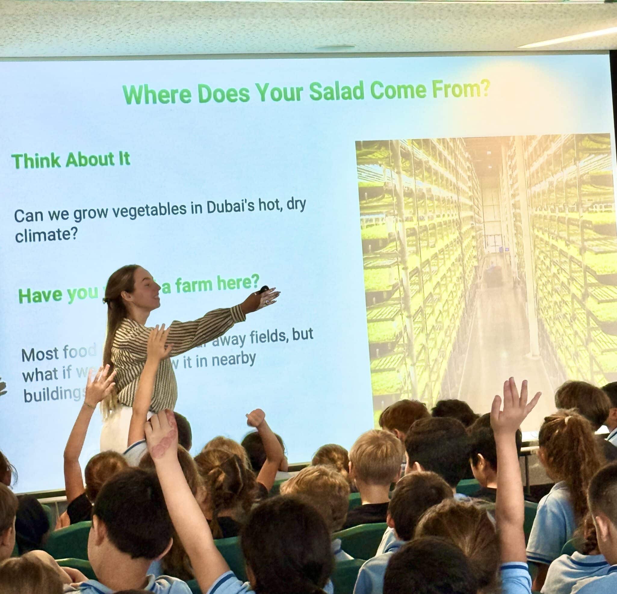 Greeneration partnered with Arcadia British School for a STEM Week session, introducing students to the science and innovation behind vertical farming.