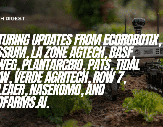 Stay updated with the latest agtech trends in our agtech weekly roundup, featuring Ecorobotix and Messium's funding news.