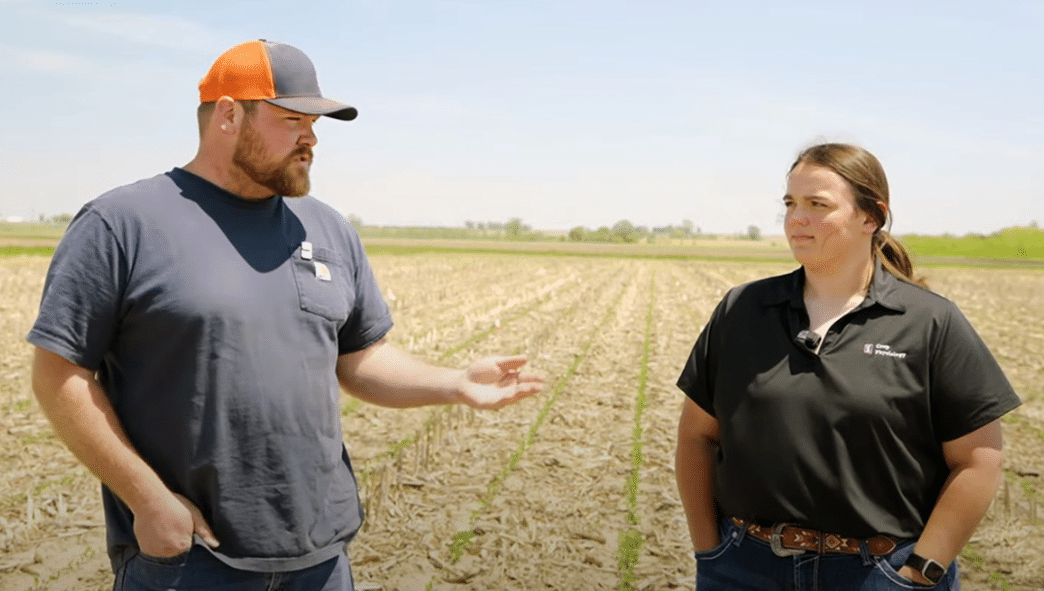Meristem MaxStax Soybean topped liquid seed treatments in the 2025 Soybean Systems Management Trial at the University of Illinois Urbana-Champaign.
