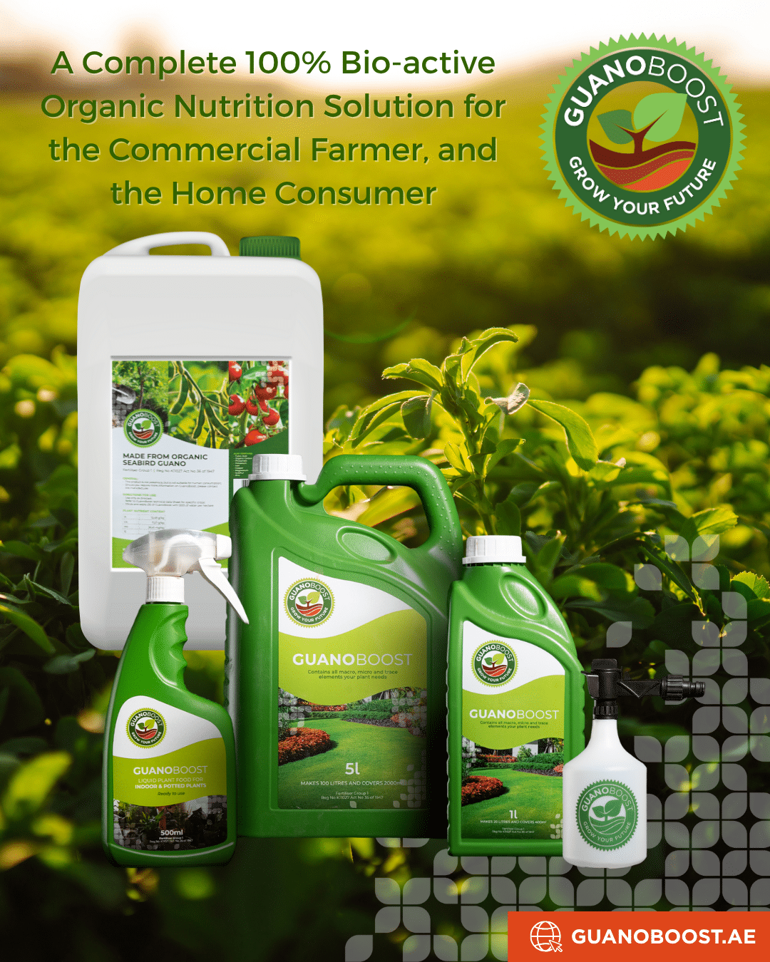 Discover GuanaBoost, an organic fertilizer that enhances soil health and supports regenerative farming practices in the UAE.