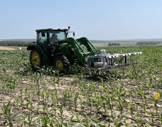 A study in the Weed Science Society of America, reports that sprayers equipped with AI can significantly reduce foliar herbicide use.