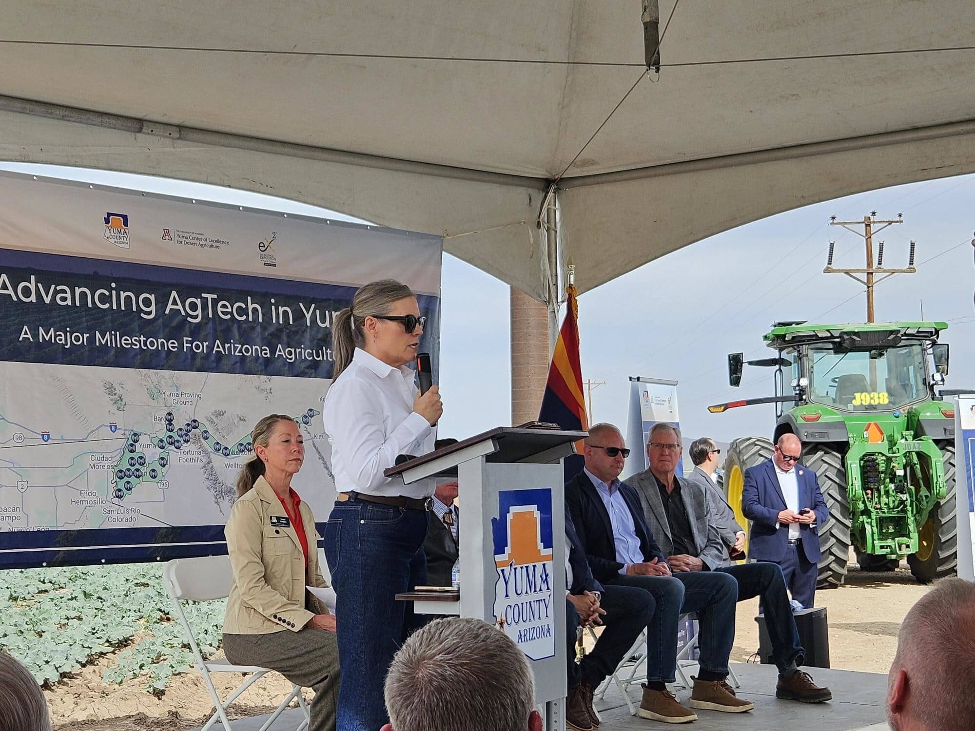 eX² Technology joined Arizona state & local leaders to commemorate the launch of an ag-focused wireless tower network in Yuma County.