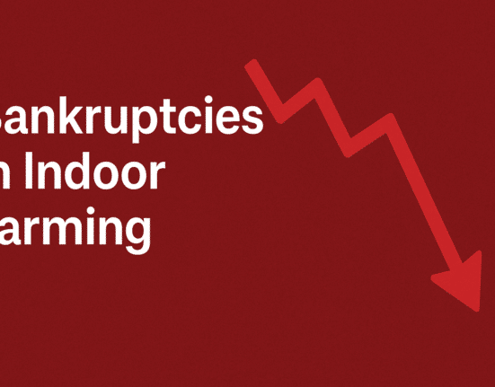 Fourteen indoor farming and CEA-related bankruptcies were recorded in 2025, many involving well-capitalized companies.