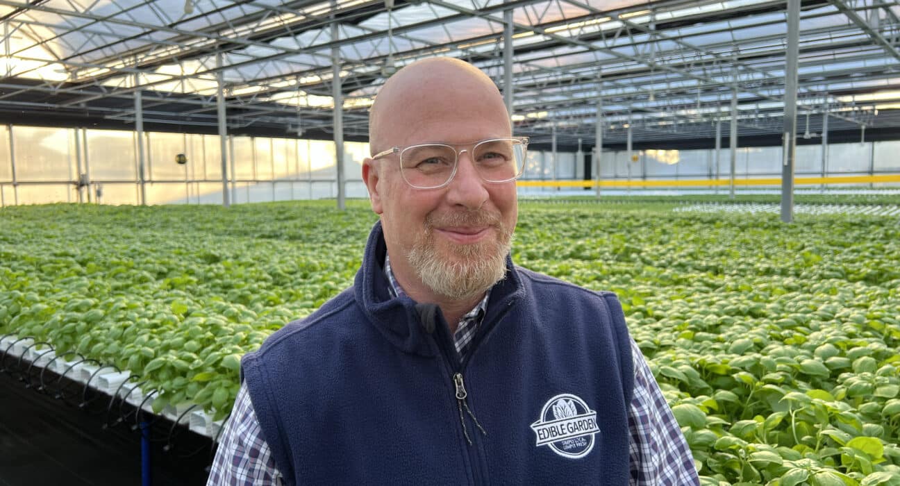 Explore Jim Kras's vision for Edible Garden: from produce to plant-based innovations and sustainable packaging solutions.