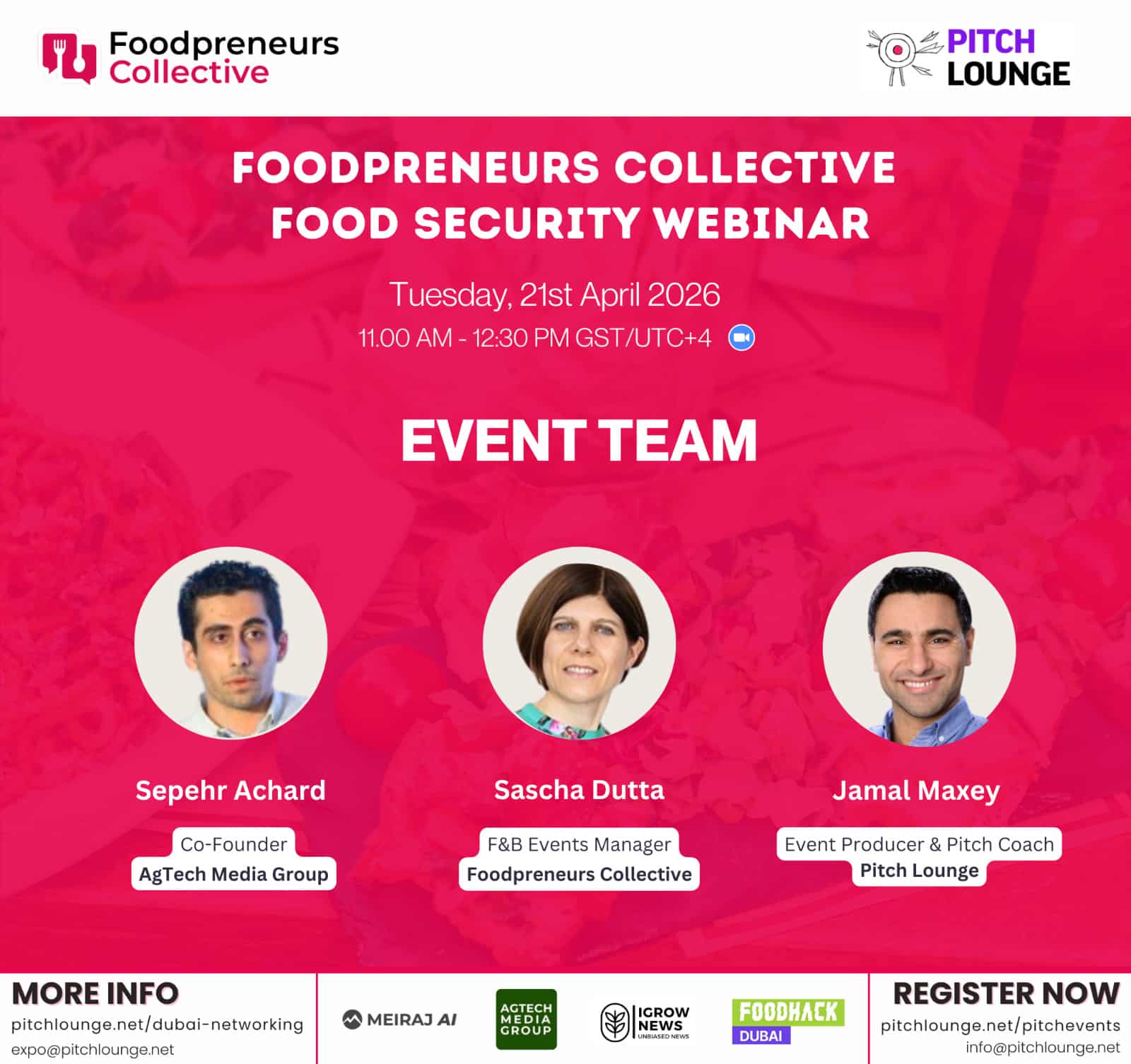 Secure your participation in the UAE Food Security Webinar and connect with industry leaders and experts in food security.