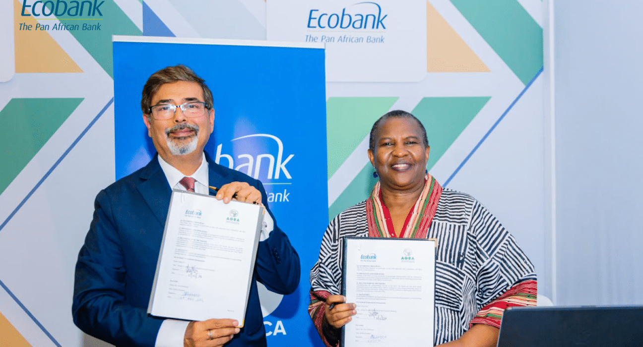 Ecobank Group and AGRA have signed a Memorandum of Understanding to establish a cooperation framework for sustainable, climate-resilient agricultural growth across Africa