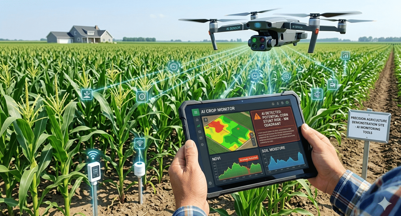 The crop monitoring tools available to corn growers in 2026 have moved well beyond GPS guidance and yield maps.