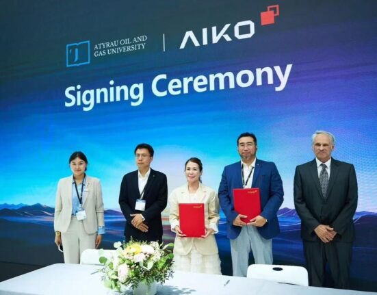 Chinese solar technology company Shanghai AIKO Solar Energy Company Limited and Kazakhstan's Atyrau Oil and Gas University named after Safi Utebayev (Utebayev University / AOGU) have signed a memorandum of understanding to jointly develop a zero-carbon smart agriculture demonstration park in Atyrau, Kazakhstan. The agreement was signed on the sidelines of Intersolar Europe 2026 in Munich, Germany — one of the world's largest solar energy trade events.